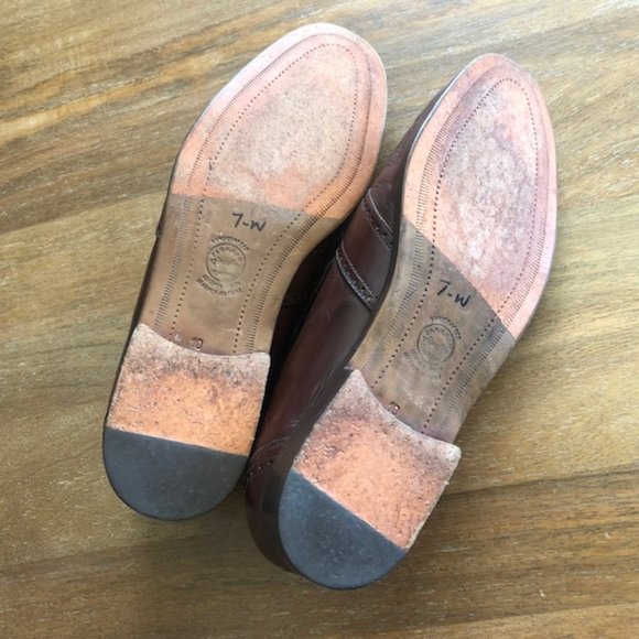 Paragon Men's Brown Leather Tassel Loafers Slip On US 10D Handcrafted in Brazil - Picture 5 of 8